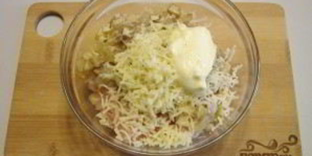 фаршированные шампиньоны в духовке с сыром