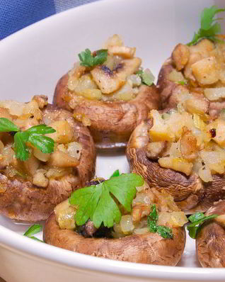 Фаршированные шампиньоны