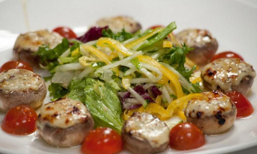 Рецепт фаршированных шляпок шампиньонов