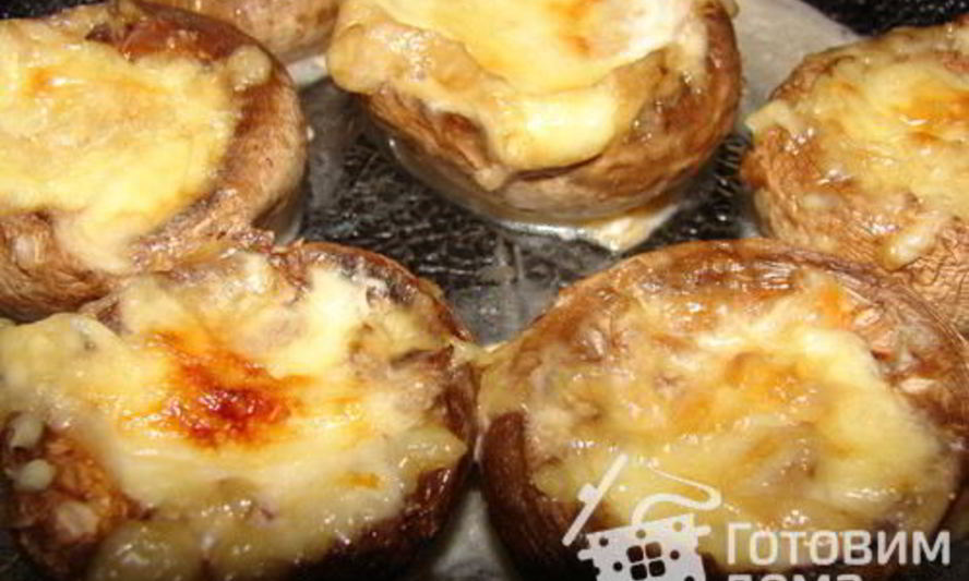 Рецепт грибных шляпок фаршированых