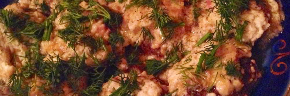 Грибы, фаршированные ветчиной и сыром