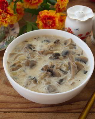 Грибы под соусом