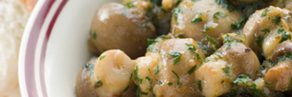 Грибы с чесноком