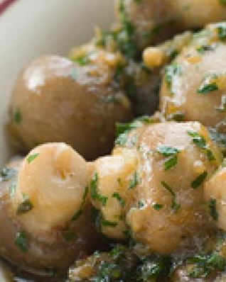 Грибы с чесноком