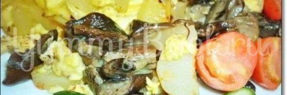 Грибы с картофелем в горшочке