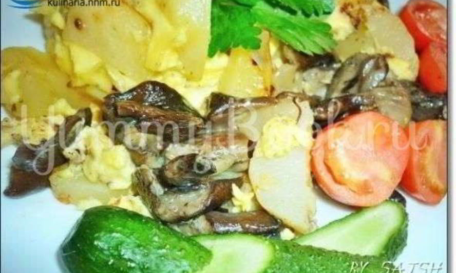 Рецепт грибов с картофелем в горшочке