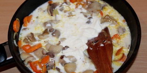 грибы с сырными сконами