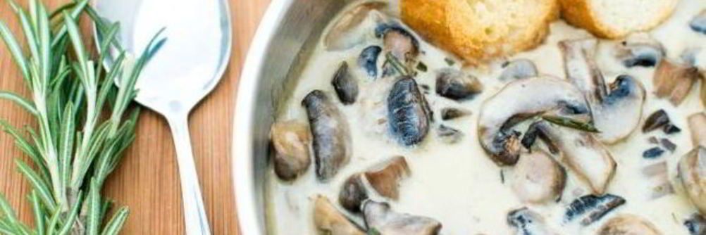 Грибы со сливками