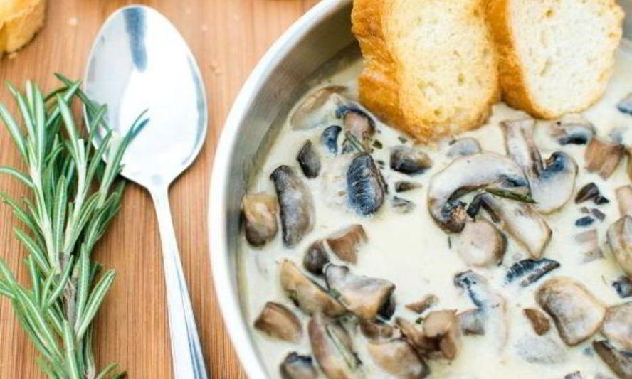 Рецепт грибов со сливками