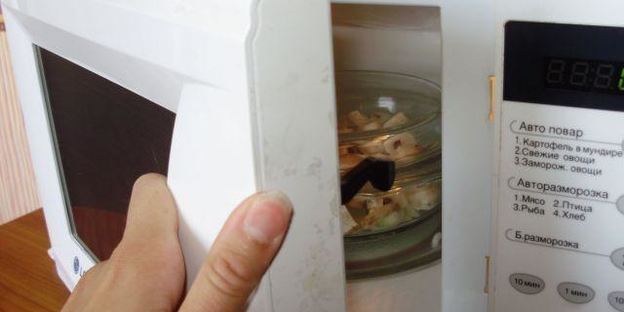 грибы в микроволновке