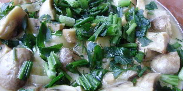 грибы в микроволновке