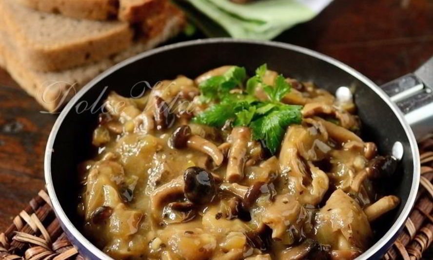 Рецепт грибов в постном соусе без масла