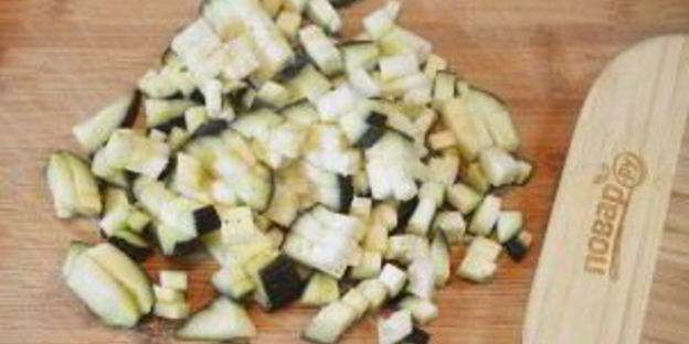 лисички с баклажанами жареные