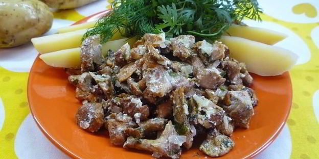 лисички в духовке