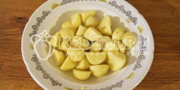 лисички жареные с картофелем