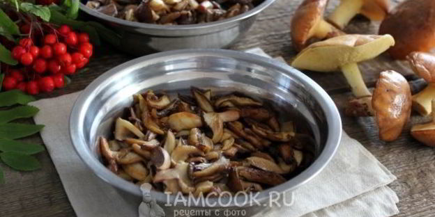 маслята жареные