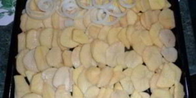 опята с картошкой в духовке