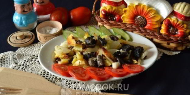 подосиновики жареные с картошкой
