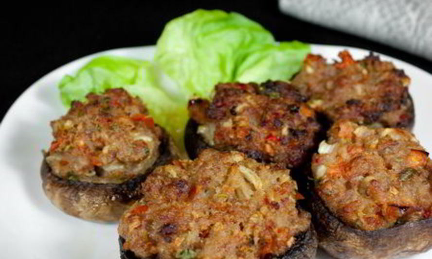 Рецепт шампиньонов, фаршированных мясом