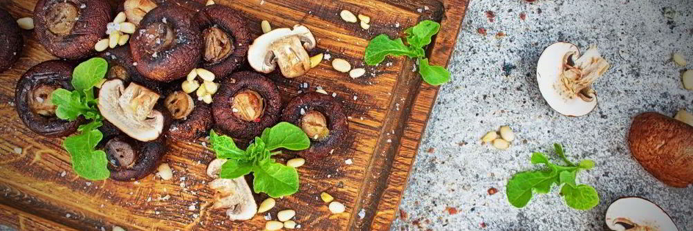 Шампиньоны гриль