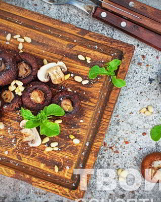 Шампиньоны гриль