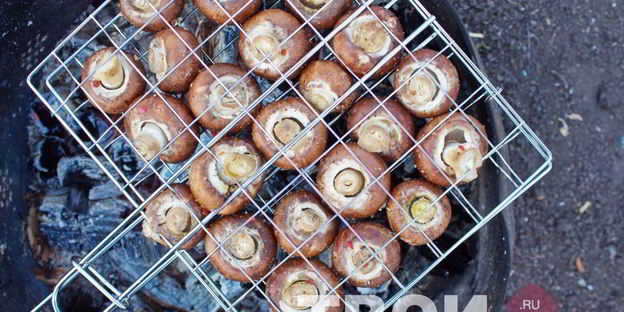 шампиньоны гриль