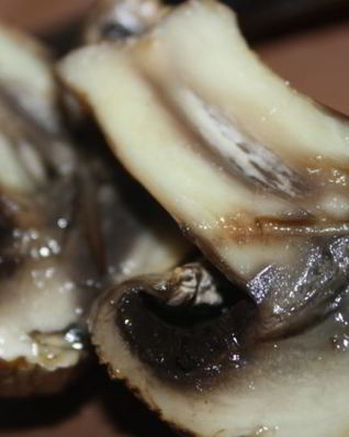 Шампиньоны с чесночным ароматом на мангале