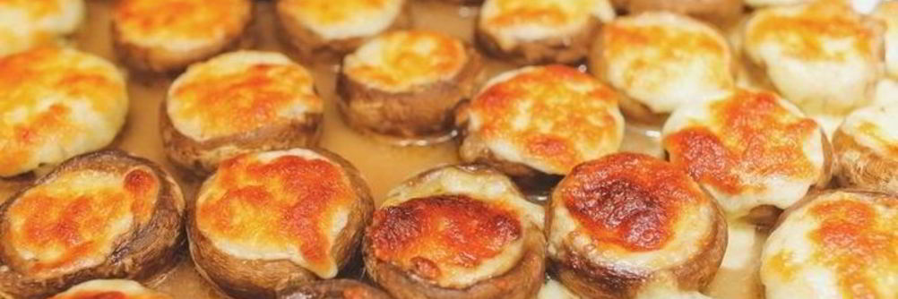 Шампиньоны с сулугуни