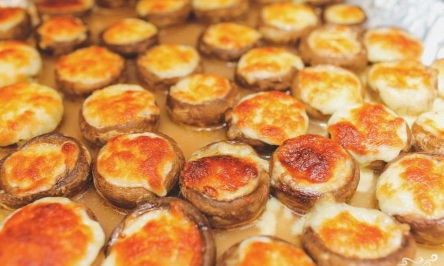 Рецепт шампиньонов с сулугуни