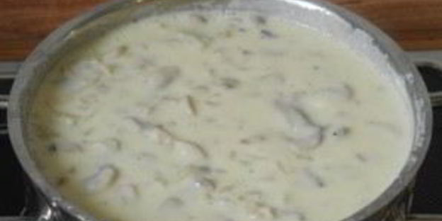 шампиньоны со сливками