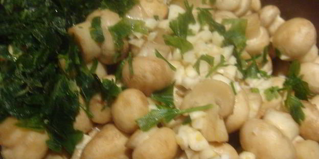 шампиньоны в горчичном маринаде