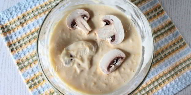 шампиньоны в кляре