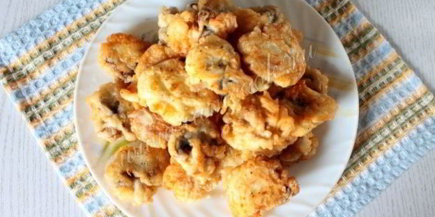 шампиньоны в кляре