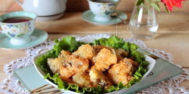 шампиньоны в кляре