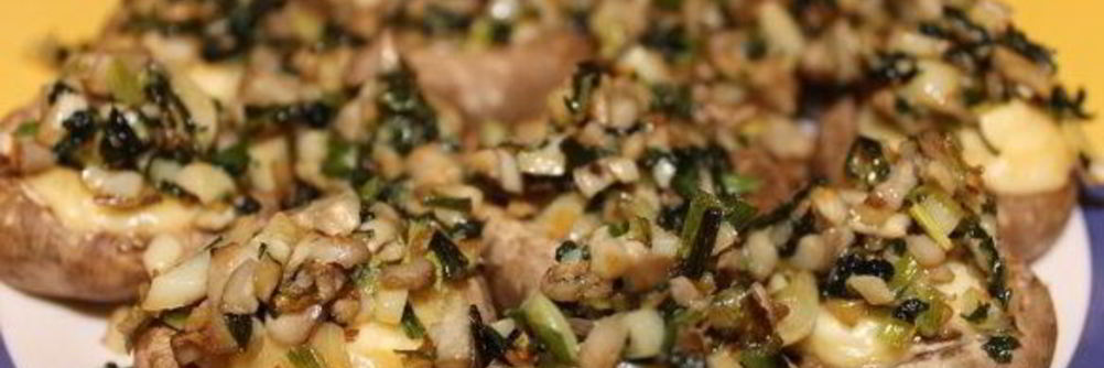 Шампиньоны, запеченные с сыром