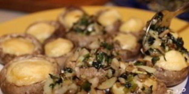 шампиньоны, запеченные с сыром