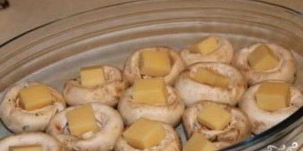 шампиньоны, запеченные с сыром