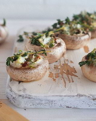 Вегетарианские фаршированные грибочки