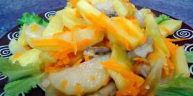 вешенки, тушенные с картошкой