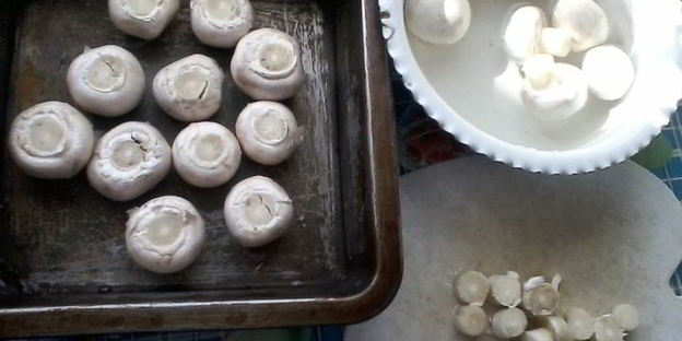 запеченные шампиньоны