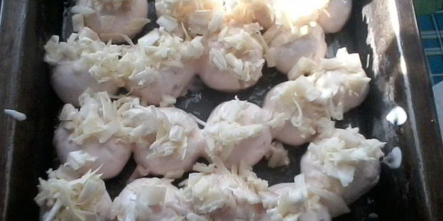 запеченные шампиньоны