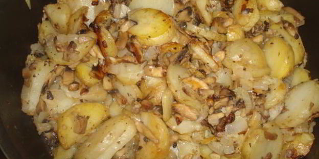 жаренка с грибами