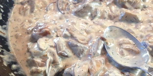 жареные подосиновики