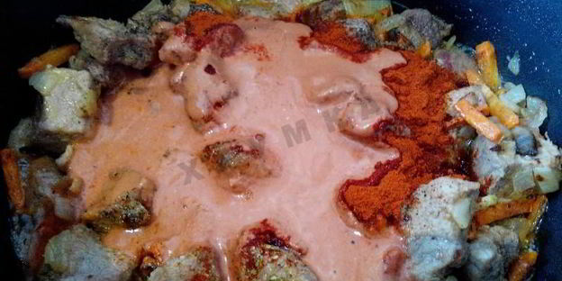 гуляш из говядины в мультиварке