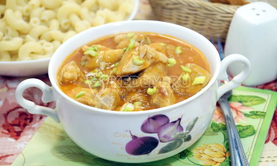 Рецепт гуляша из свинины