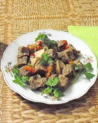 Гуляш из телятины