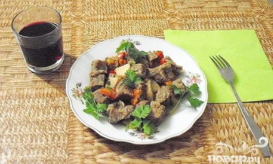 Рецепт гуляша из телятины