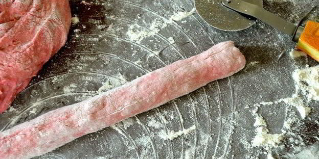 итальянские ньокки со свеклой