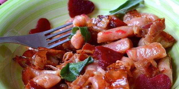 итальянские ньокки со свеклой