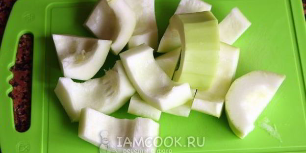 картофельно-кабачковое пюре с сыром